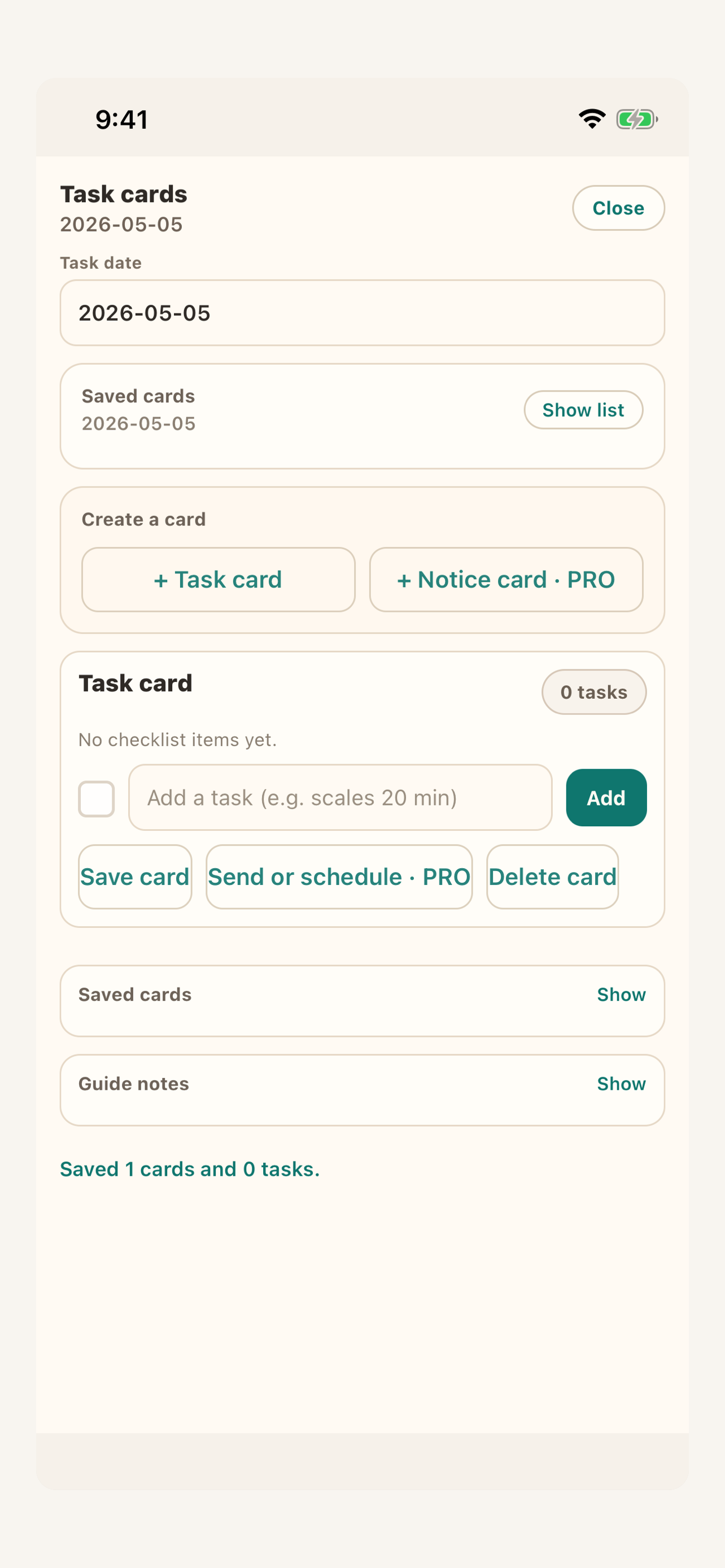 AllTP Task Center screen